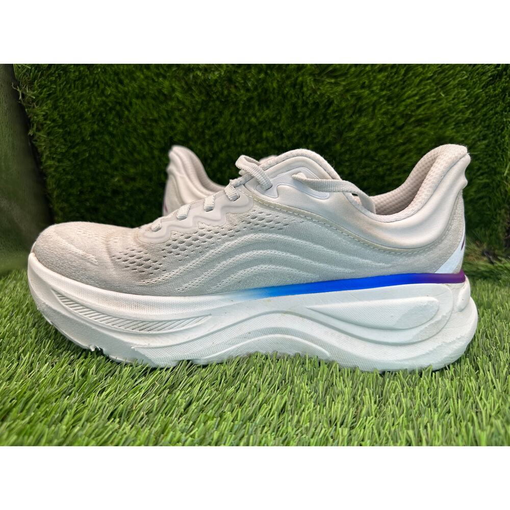 Hoka One One Bondi 9 1162012-CYWH Athletic Sneaker Women's 8.5B White Knit Gym - Picture 8 of 12